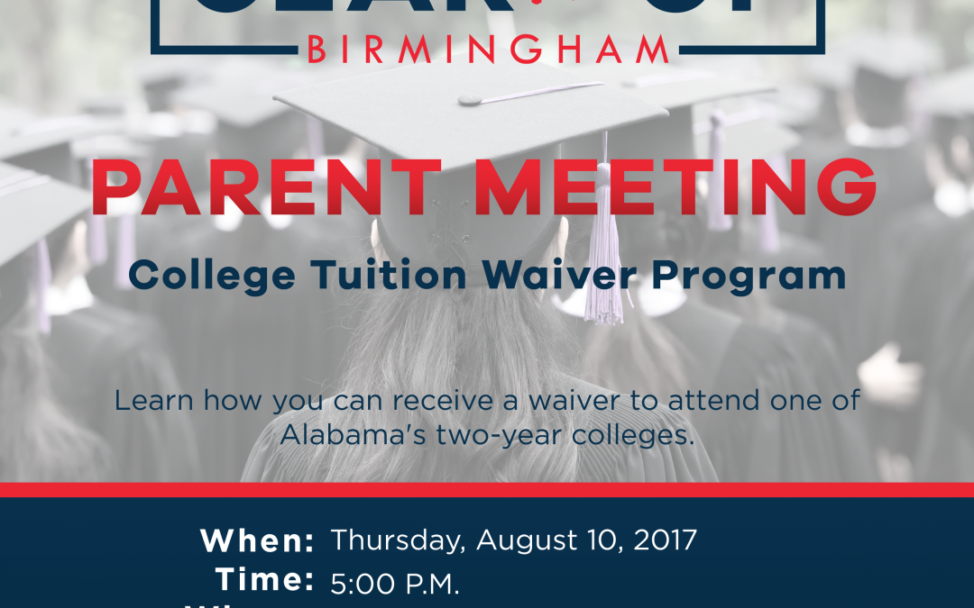 Parent Tuition Waiver Meeting – August 10, 2017